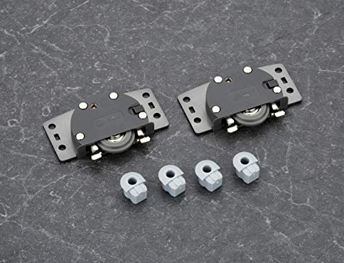 IPSA SL60 Universal Sliding Roller Set for Wooden Door with 50 Kg Weight Capacity