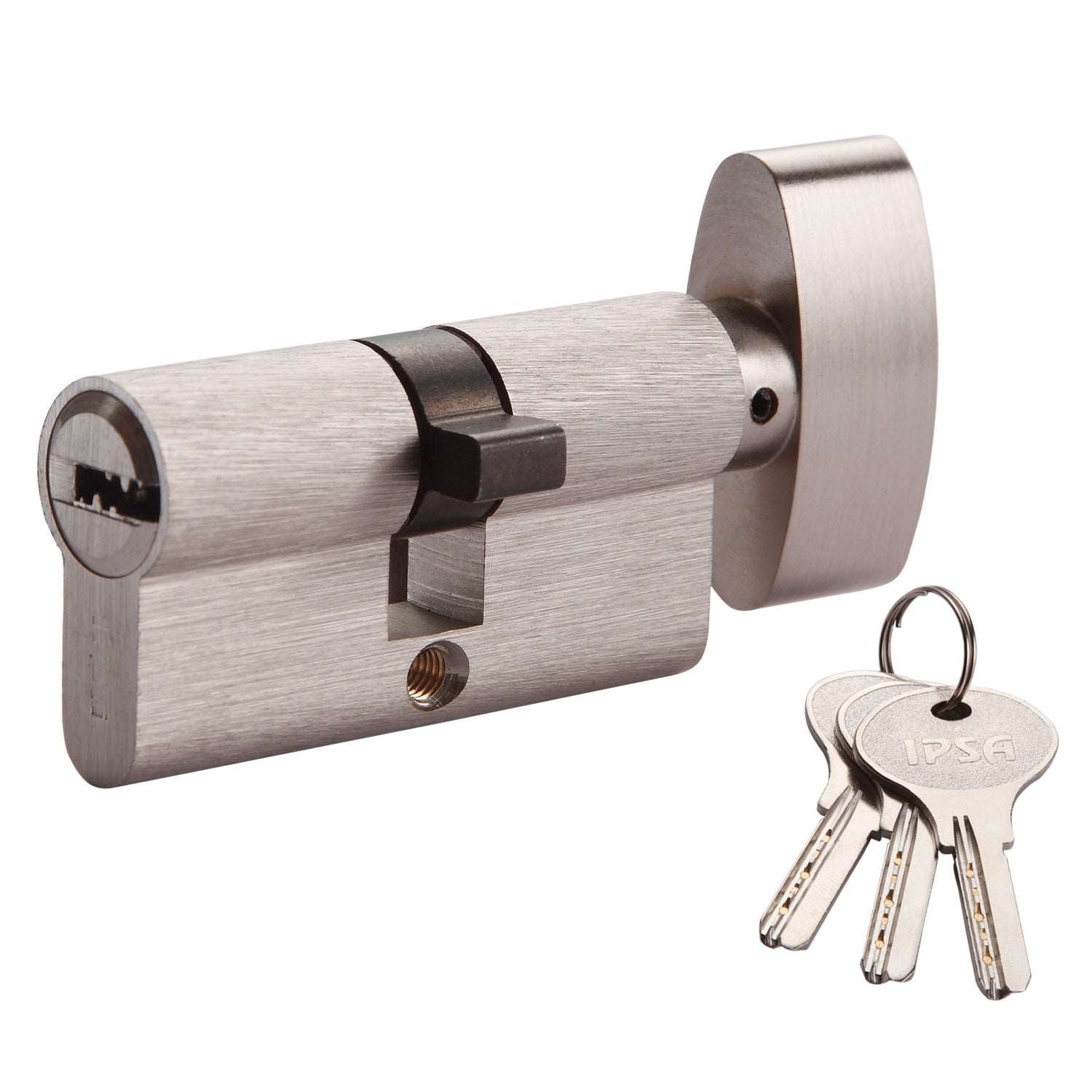 60 MM SS Finish One Side Ultra Computer Key Brass Cylinder