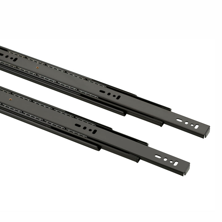 IPSA Ball Bearing Telescopic Channel Drawer Slides 12 Inch Black Finish 35 Kg Load Capacity Pack of 1 Pair