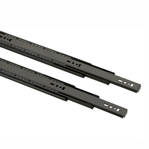 IPSA Ball Bearing Telescopic Channel Drawer Slides 14 Inch Black Finish 35 Kg Load Capacity Pack of 1 Pair