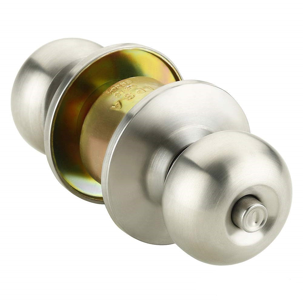 IPSA High Security Stainless Steel SS202 Cylindrical Lock Tubular Door Knob with Normal Key Backset 60MM