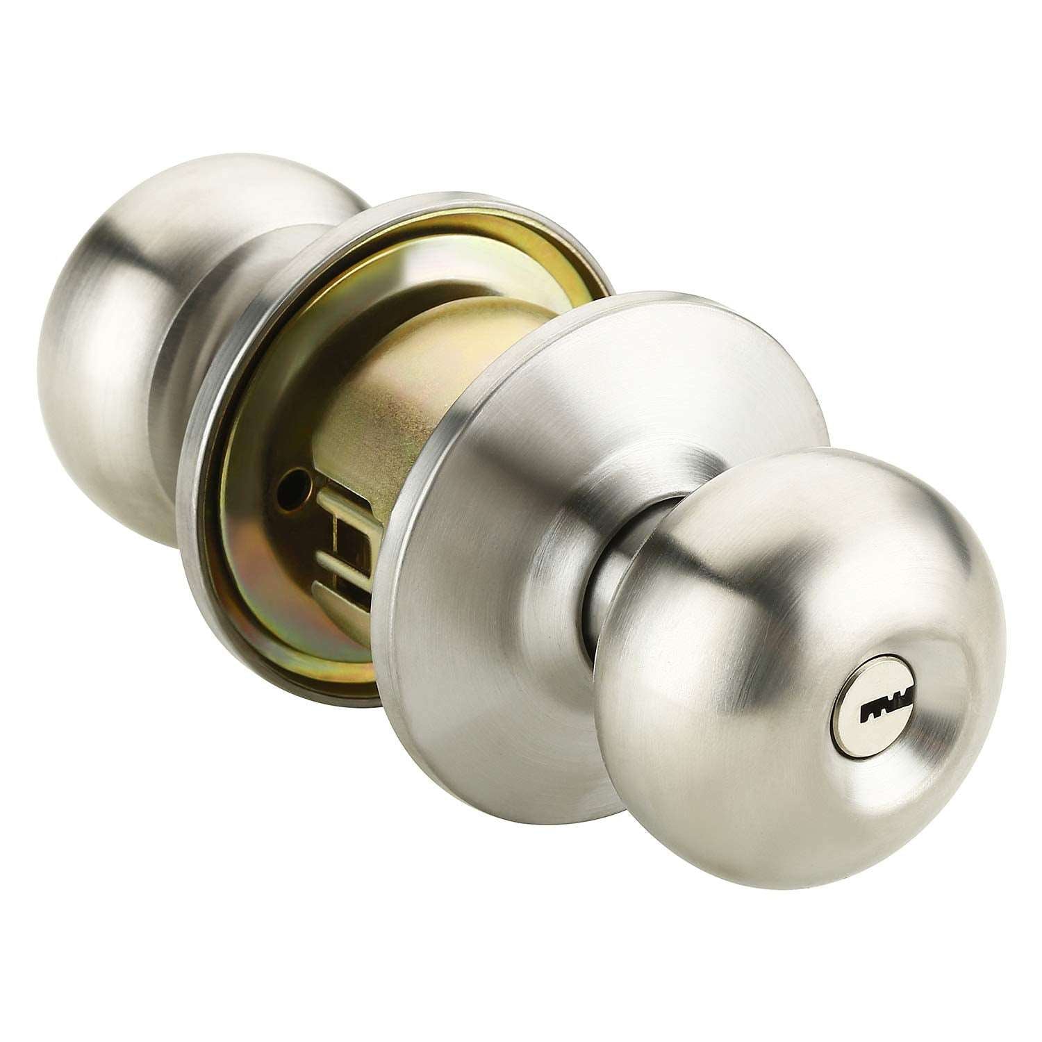 IPSA High Security Stainless Steel SS202 Cylindrical Lock Lockset Tubular Door Knob With Computer Key Backset 60MM