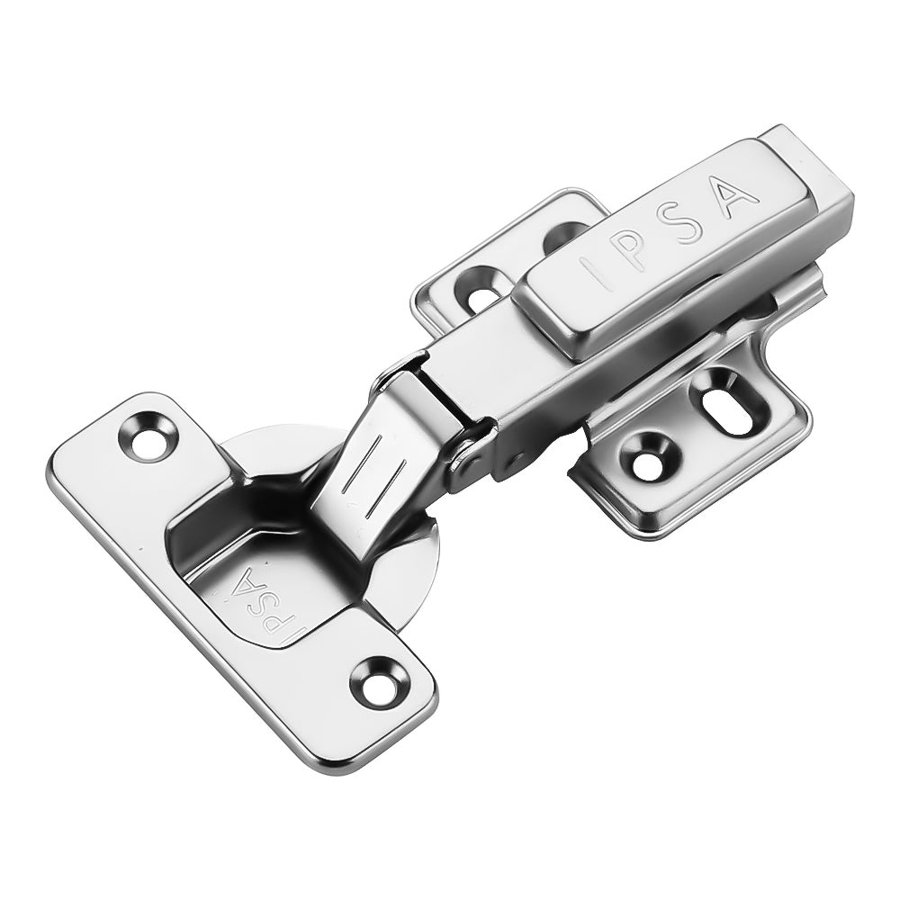 IPSA X Series Soft Close Hydraulic 4 Hole Cabinet Hinge 0 Crank With Thickness 14-21 mm Pack of 1 Pair