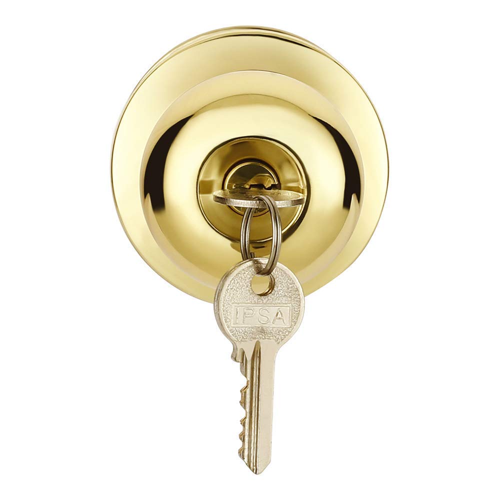 IPSA High Security SS202 Cylindrical Lock Tubular with Computer Key Backset 60MM Gold Finish