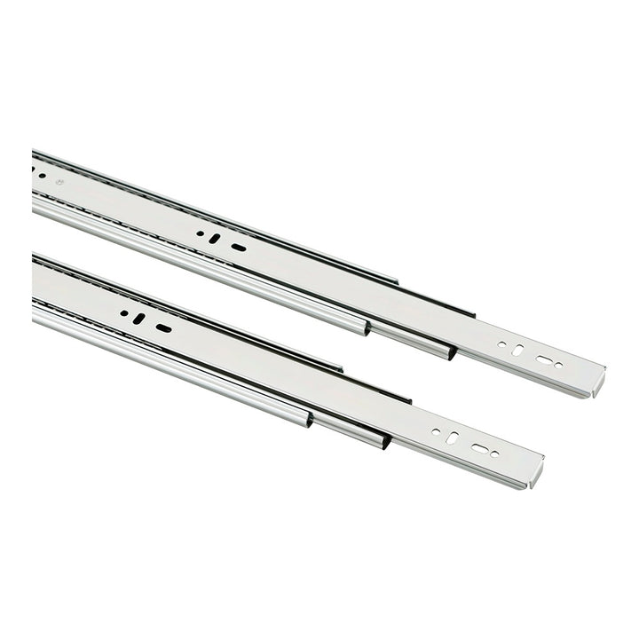 IPSA Ball Bearing Telescopic Channel Drawer Slides 10 Inch SS Finish 45 Kg Load Capacity Pack 2 Pair