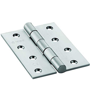 IPSA H102 SS304 Riveted Ball Bearing Door Hinges 12 Gauge Size 4 Inch Pack of 10 Piece