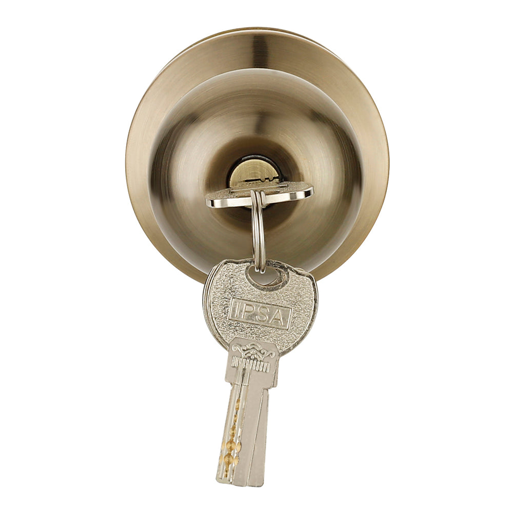 IPSA High Security SS202 Antique Cylindrical Lock with Ultra Computer Key Backset 60 mm