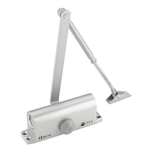 Aluminium Door Closer Adjustable Arm Weight Capacity 60 Kg