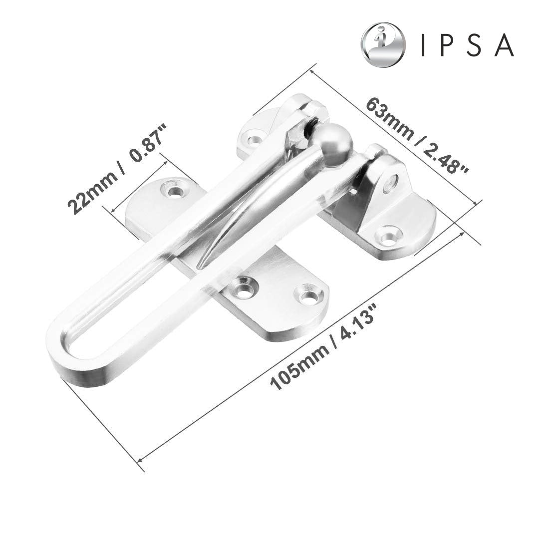 IPSA Heavy Duty Premium Door Guard For Main Doors Finish SS