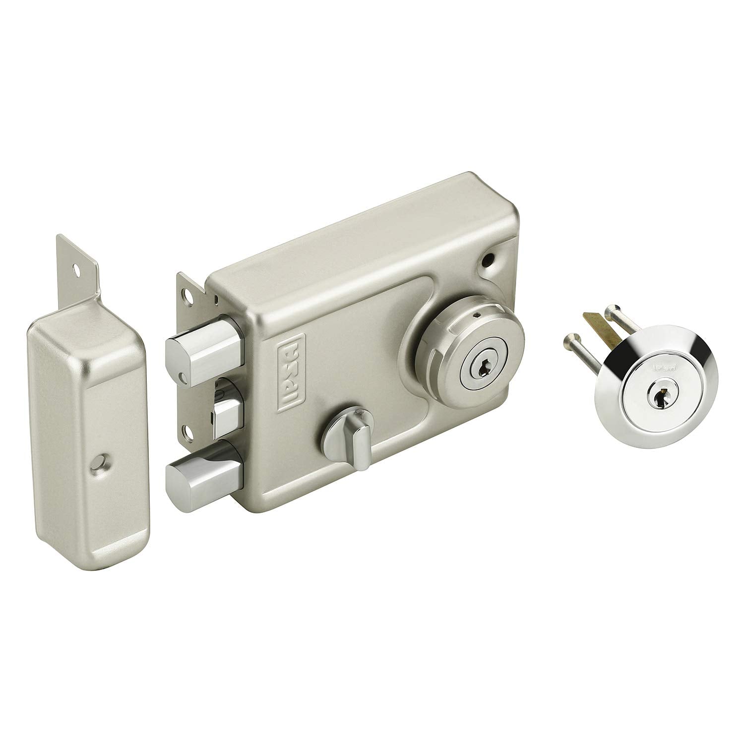 IPSA NL08 Main Door Lock With 3 Bolt Lockable Knob on Inside Deadlock with Reversible Latch