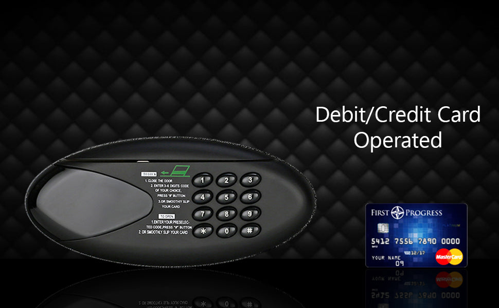 IPSA Bubble Swipe 25 Litre Credit Card Operated Keypad & Key Safe Locker